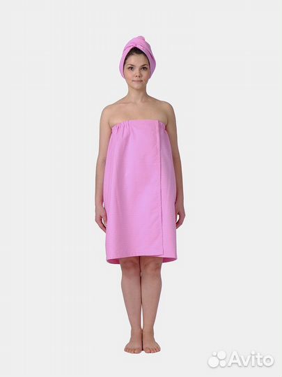 Парэо для сауны женское (Вафельное)