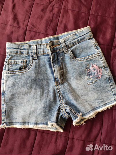 Джинсовые шорты для девочки 116 122