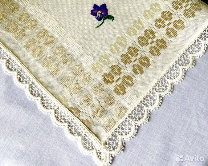 Скатерть наперон вышивка кружево Германия
