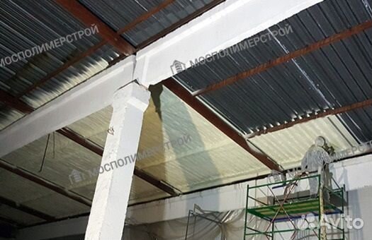 Утепление пенополиуретаном произв. помещений