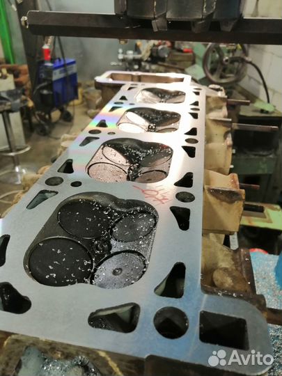 Фрезеровка плоскости гбц и выпускного коллектора