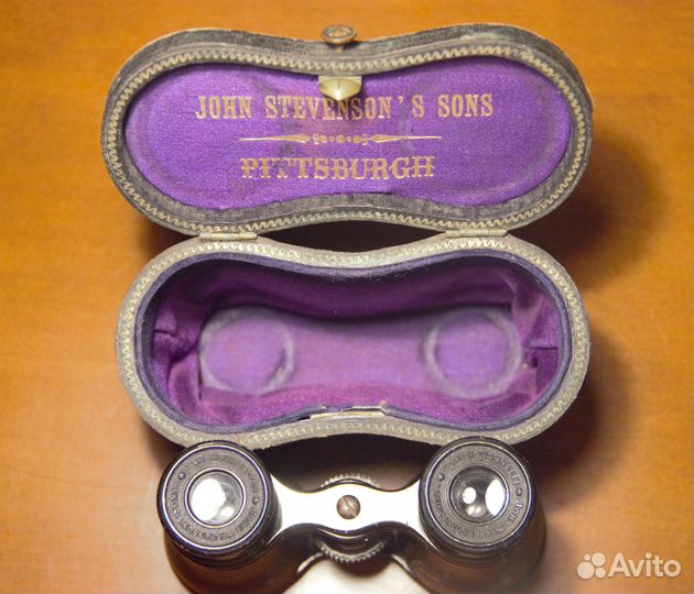 Старинный театральный бинокль John Stevensons Sons