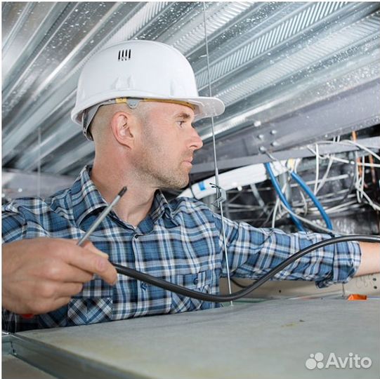 Электромонтажные работы промышленного освещения