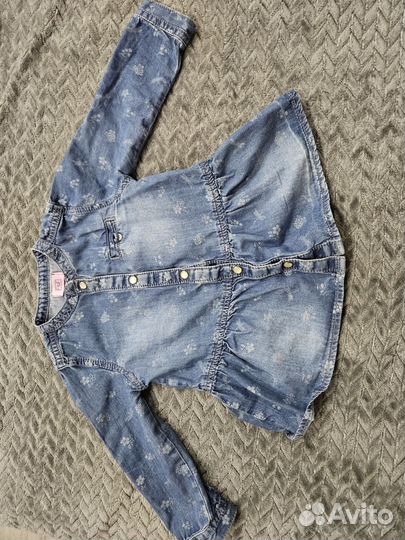 Джинсовое платье 80-86