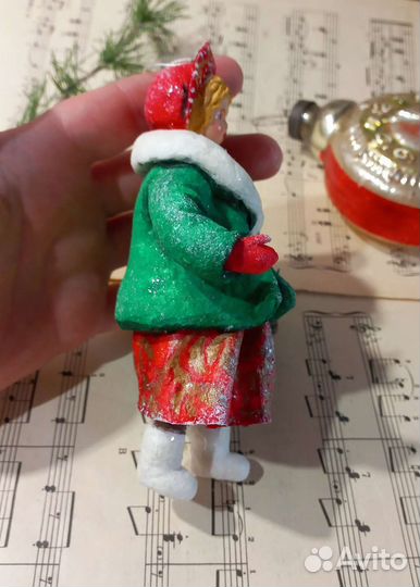 Ватные елочные игрушки