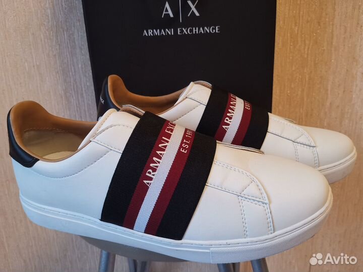 Кроссовки кеды кожа Armani Exchange (р.44/29см)