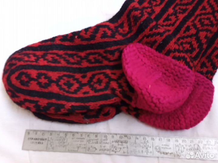 Джурабы носки новые шерстяные орнамент