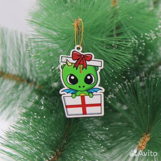 Ёлочные игрушки Дракончики комплект 10 шт