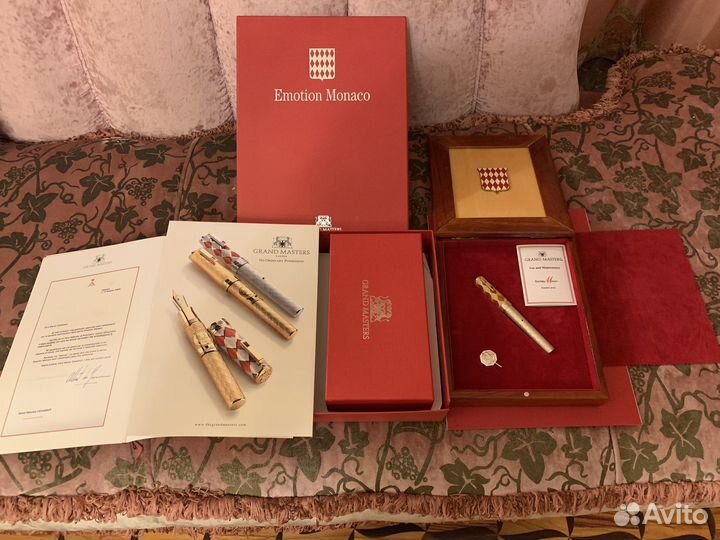 Эксклюзивная перьевая ручка Монако Золото/Серебро