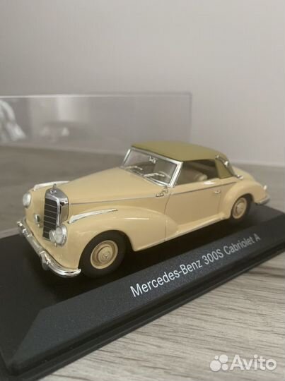 Mercedes-Benz 300S Cabriolet A Beige (масштаб 1:43