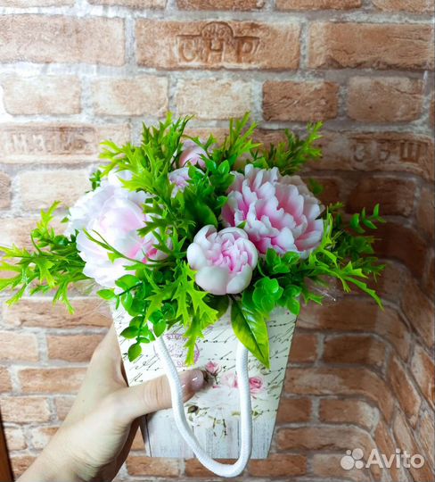 Букет цветов из мыла ручной работы