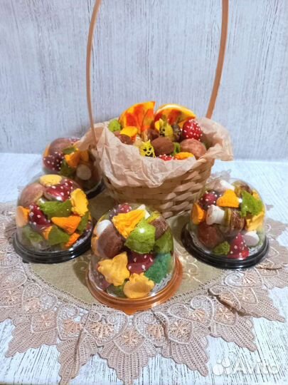 Корзина с зефиром 