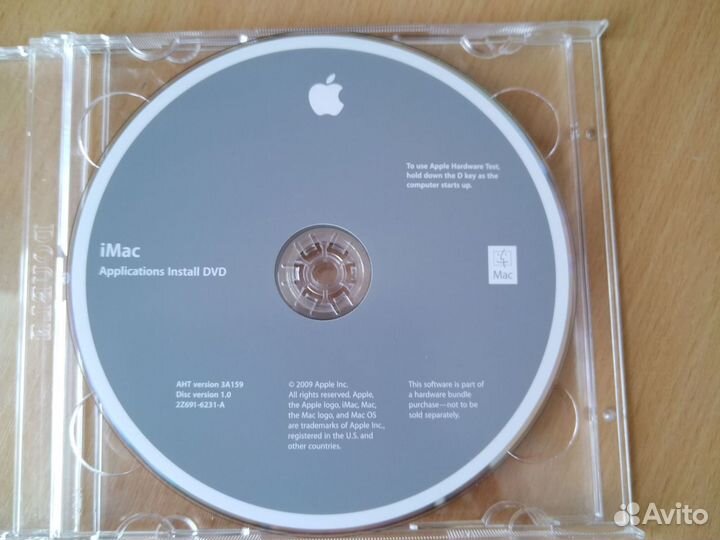 Apple iMac OS 10.5.6 install DVD