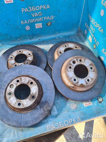 Тормозные диски. Ауди Q7 4L. 3.0 tdi