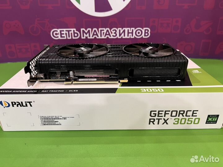 Видеокарта Palit GeForce RTX 3050 8GB Dual