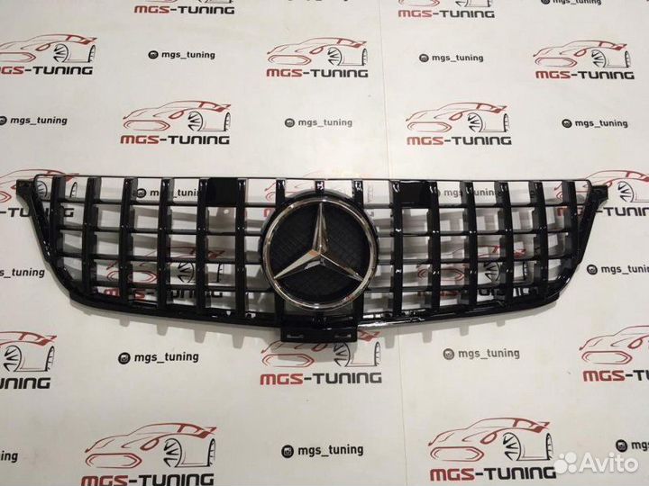 Решетка на Mercedes ML w166 GT Chrome звезда