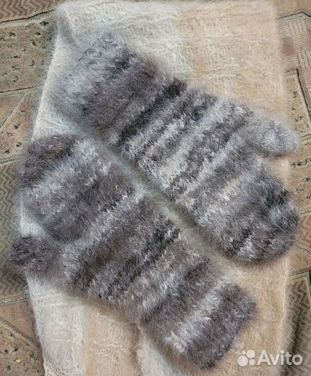 Варежки из собачьей шерсти