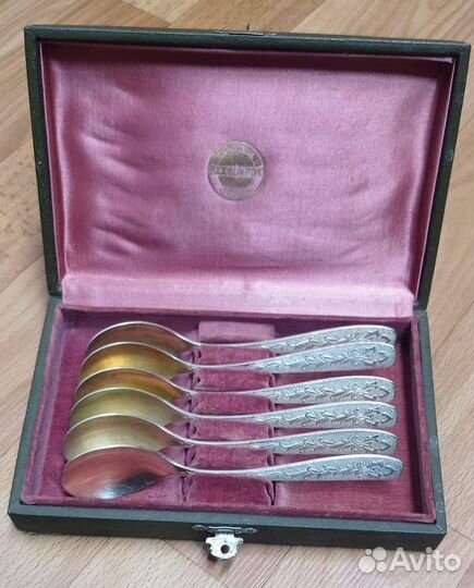 Набор чайных десертных ложек Мельхиор СССР