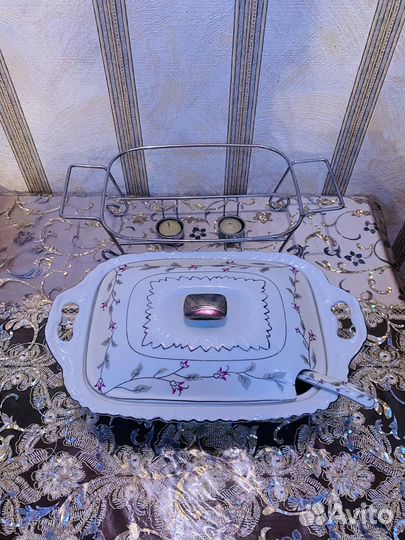 Супница (бульонница) с крышкой