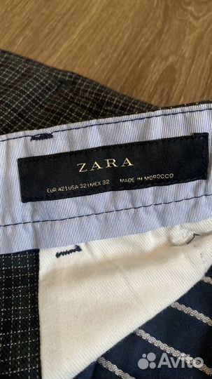 Клетчатые брюки Zara