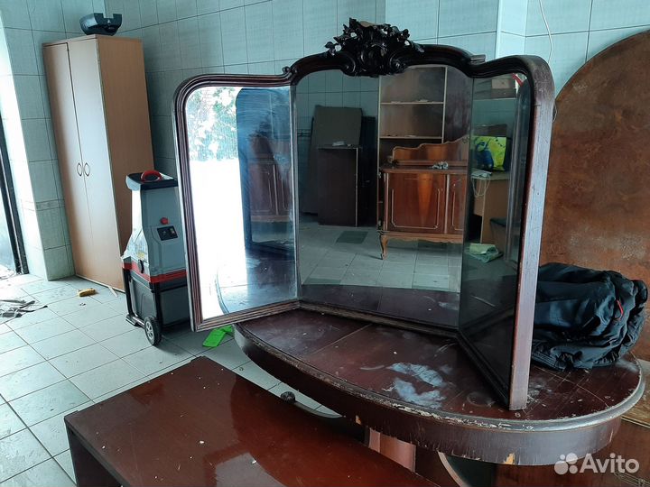 Зеркало тройное старинное