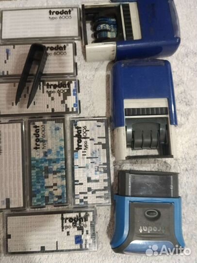 Самонаборный штамп, б/у -3 шт