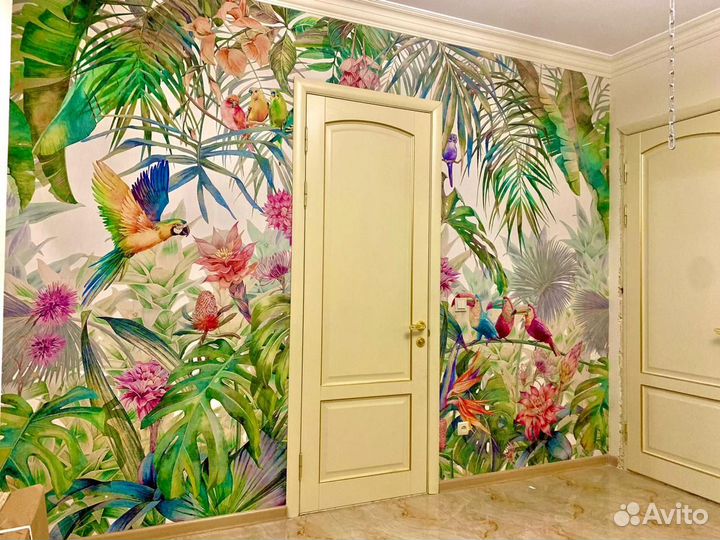 Поклейка обоев