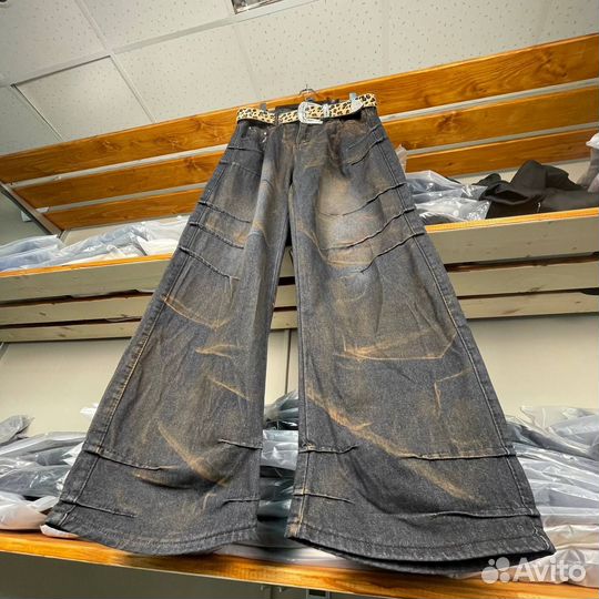 Широкие джинсы дистресс хит2025