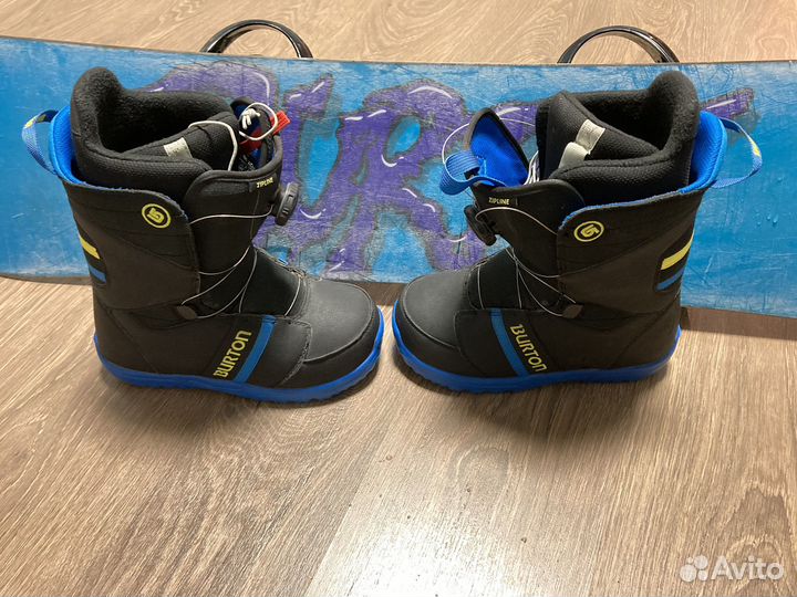 Детский сноуборд + крепления Burton