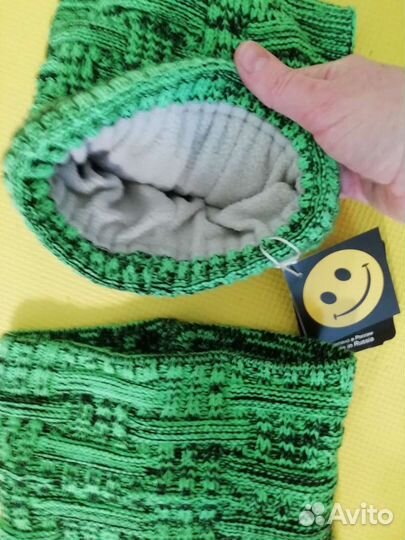Новый комплект шапка+снуд(зима)