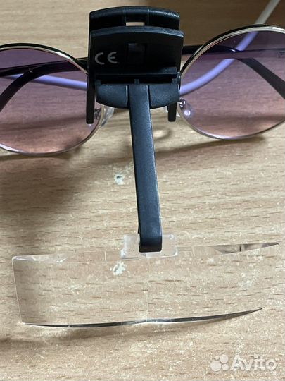 Накладка - лупа, на очки