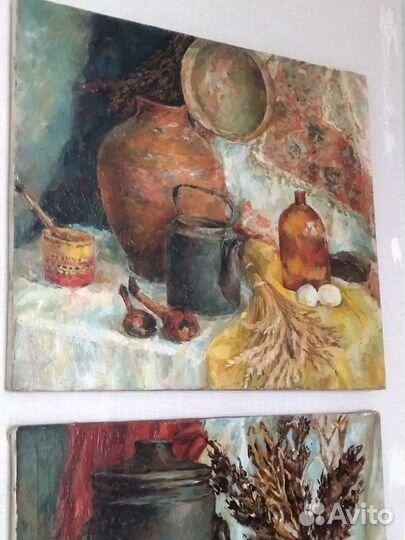 Картина натюрморт масло холст. Большие