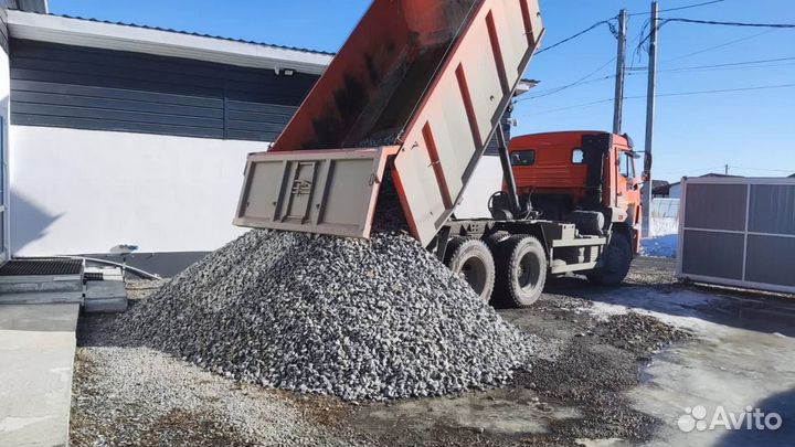 Щебень всех фракций доставка
