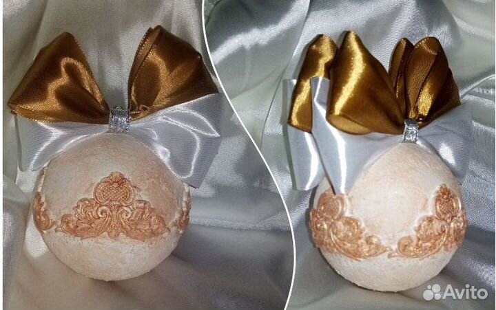 Новогодний шар на елку - ручная работа