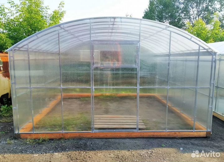 Теплица Прямостенная 3 на 6м с поликарбонатом 4мм