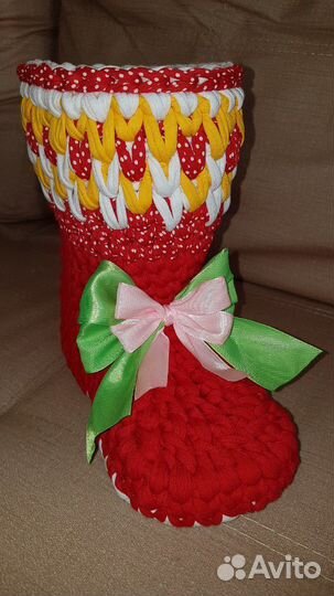 Новогодний Сапожок - корзина