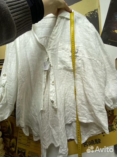 Льняная рубашка блуза Италия новая
