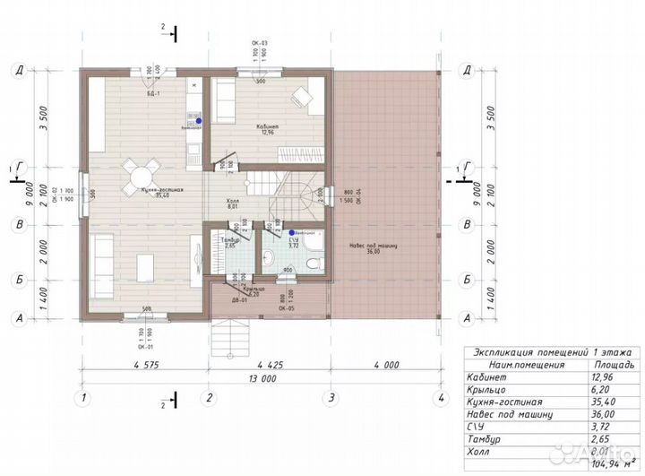 Каркасный дом 