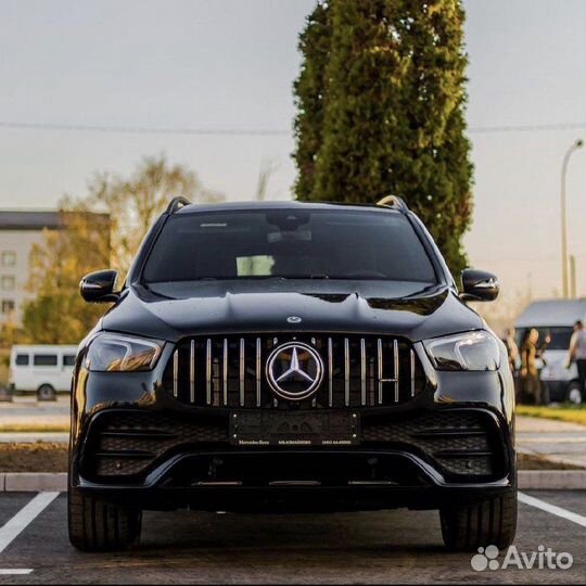 Решетка радиатора GT на Mercedes GLE167 хром