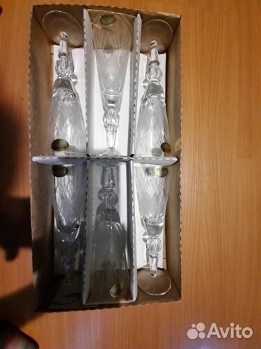 Бокал фужер хрустальный