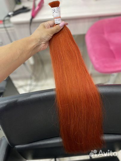 Нвюатуральные рыжие волосы