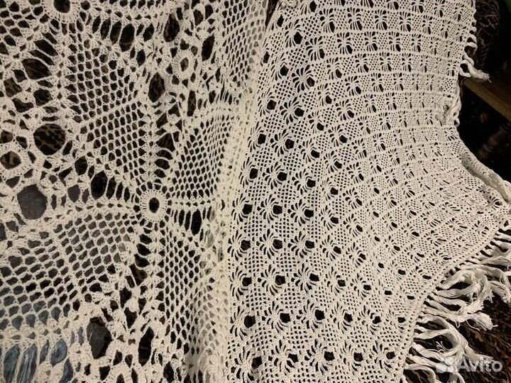 Шали покрывала скатерти - ручная вязка кружево