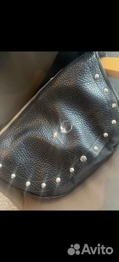 Кожаная сумка Thug Club, архивная черная