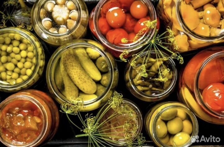Огурцы, щи зелёные, грибы солёные и т.д
