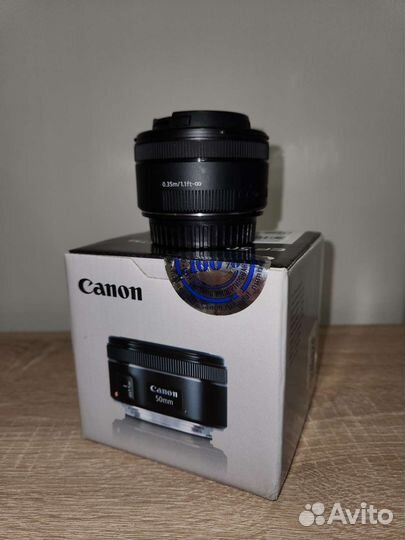 Объектив canon 50mm 1 8 stm