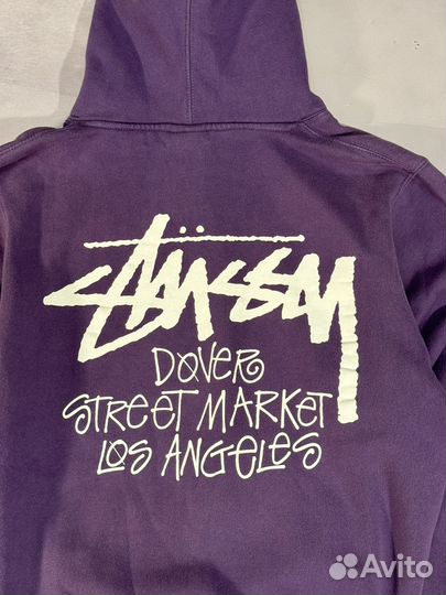 Stussy x Dover Street Market Logo Hoodie(Purple/M)