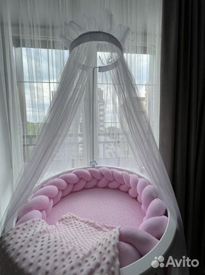 Матрас в круглую кроватку 75 * 75