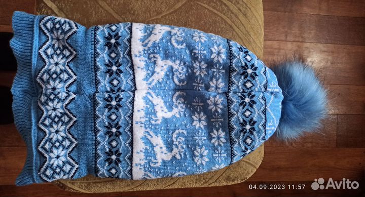 Шапка-шлем зимняя новая 52-54р