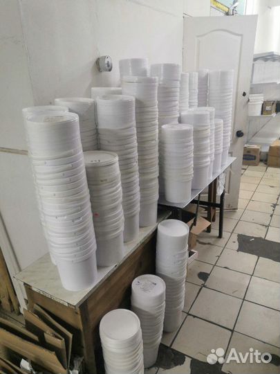 Ведра пластиковые с крышкой 3л,10л, мешки