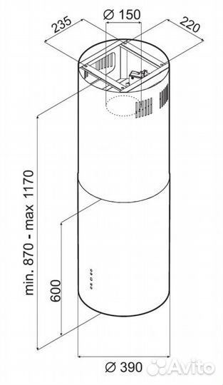 Вытяжка kuppersberg Tuba B